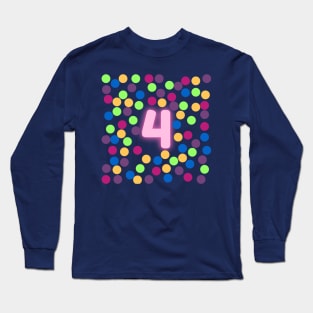 4 number Long Sleeve T-Shirt